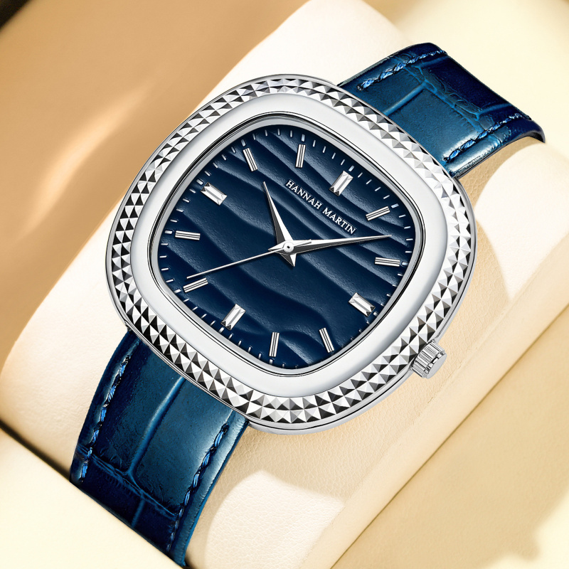 Smartwatch Ladies Watches Branded - ZHANGU ブランド腕時計ブラックレザーオーバルワーククロックビジネス JP クォーツムーブメント 3Bar 防水スポーツウォッチ