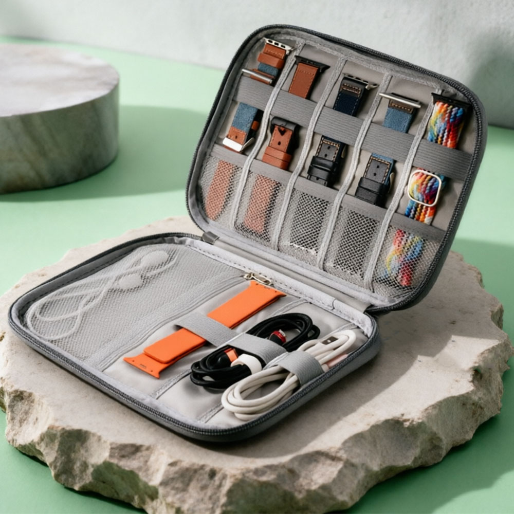 Tag Watches Smartwatch - 時計バンドバッグコレア Apple Watch ストラップボックスケース旅行収納バッグボックス時計オーガナイザーバンドホルダースマートウォッチアクセサリー