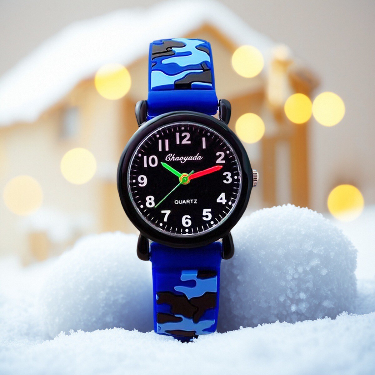 Smartwatch Watches For Boys - 子供の男の子 gilrs アナログクォーツ腕時計迷彩シリコーン学生スクール腕時計子供の誕生日プレゼント非スマートウォッチ