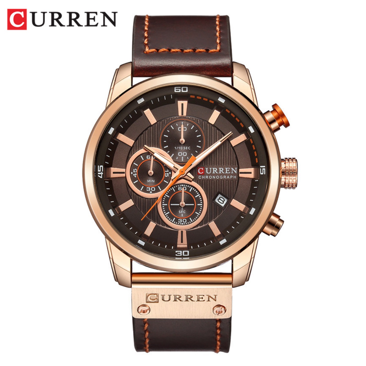 Chronograph Sport Watch - CURREN ファッション日付クォーツメンズ腕時計トップブランドの高級男性時計クロノグラフスポーツメンズ腕時計 Hodinky レロジオ Masculino