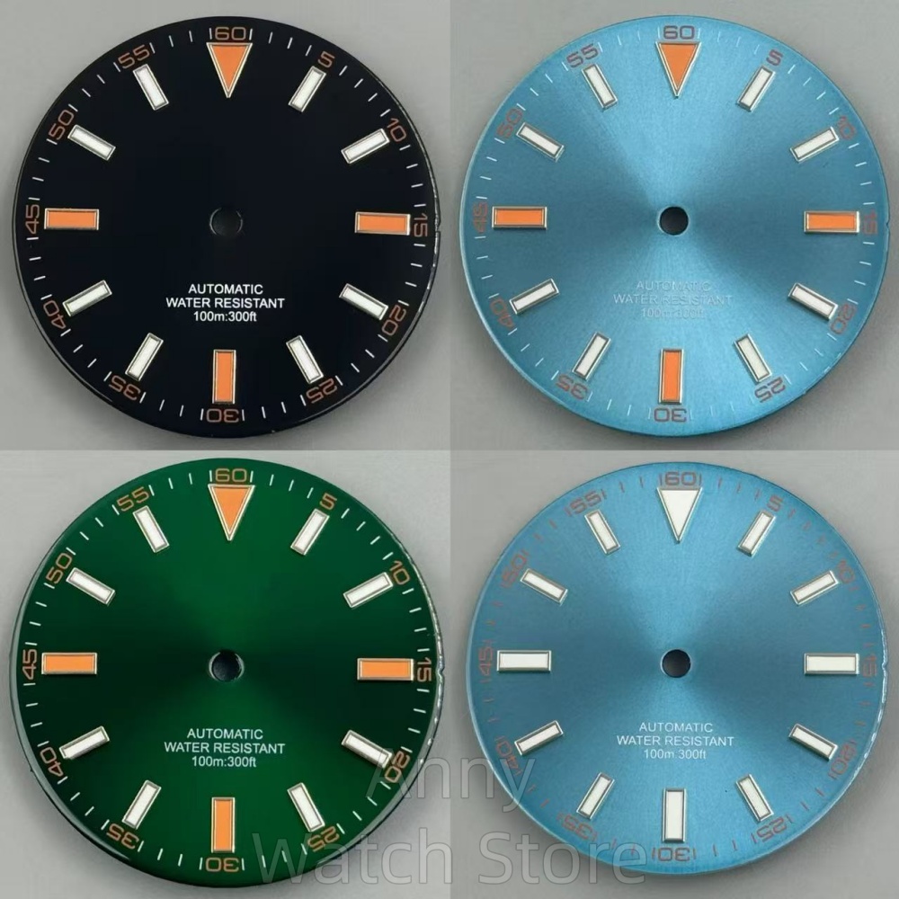 Luminous Dial Face - 発光 32 ミリメートルサンバースト/光沢のある時計ダイヤル時計文字盤モッド時計部品フィット NH35 NH36 ETA2824