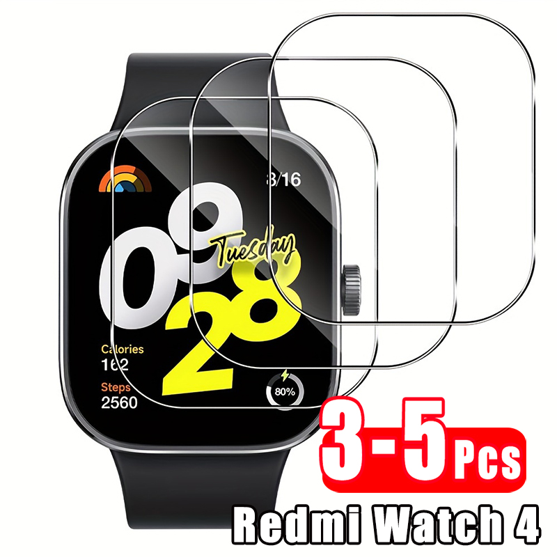 Smartwatch Watches Xiaomi - 3-5 個プレミアム強化ガラス Xiaomi Redmi Watch4 スマートウォッチスクリーンプロテクター