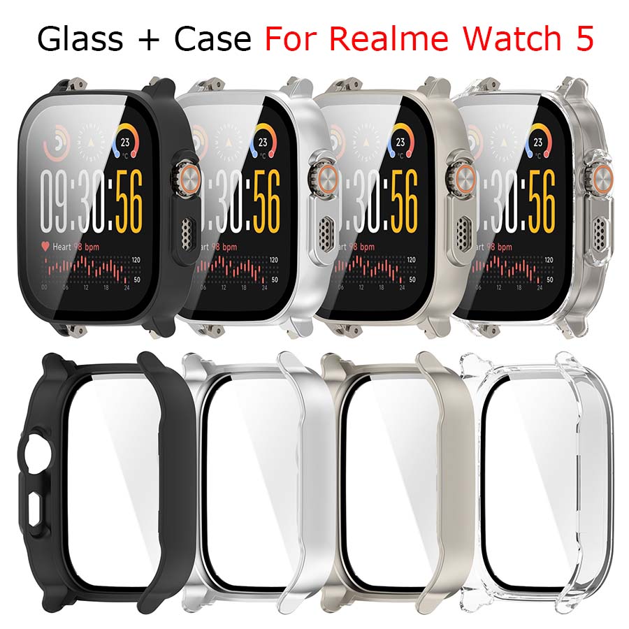 Watch S Realme - ハード PC + 強化ガラスケース Realme Watch