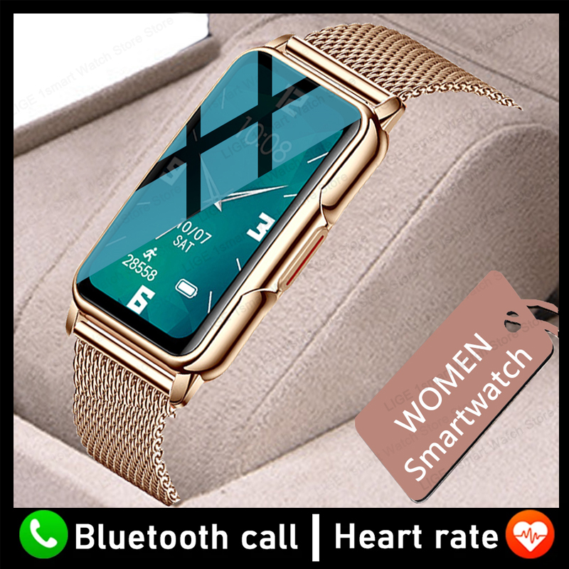 Smartwatch Ladies Watches Branded - Lige-女性のための防水スマートウォッチ,健康モニタリング,スポーツ腕時計,Bluetooth通話,女性のファッションブランド