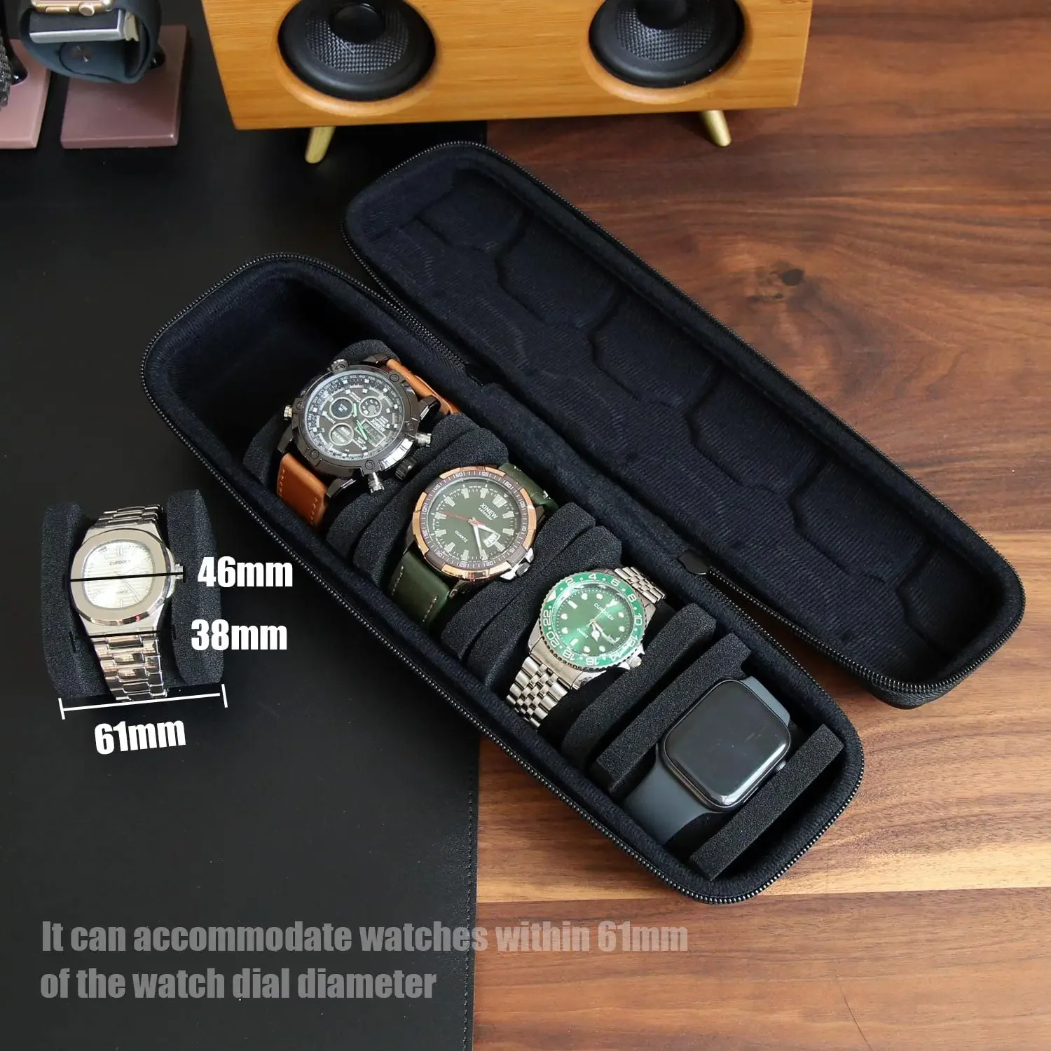 Tag Watches Smartwatch - 時計ボックスオーガナイザー 男性または女性用 時計トラベルケース ポータブルストレージ 時計ディスプレイホルダー 腕時計とスマートウォッチ用