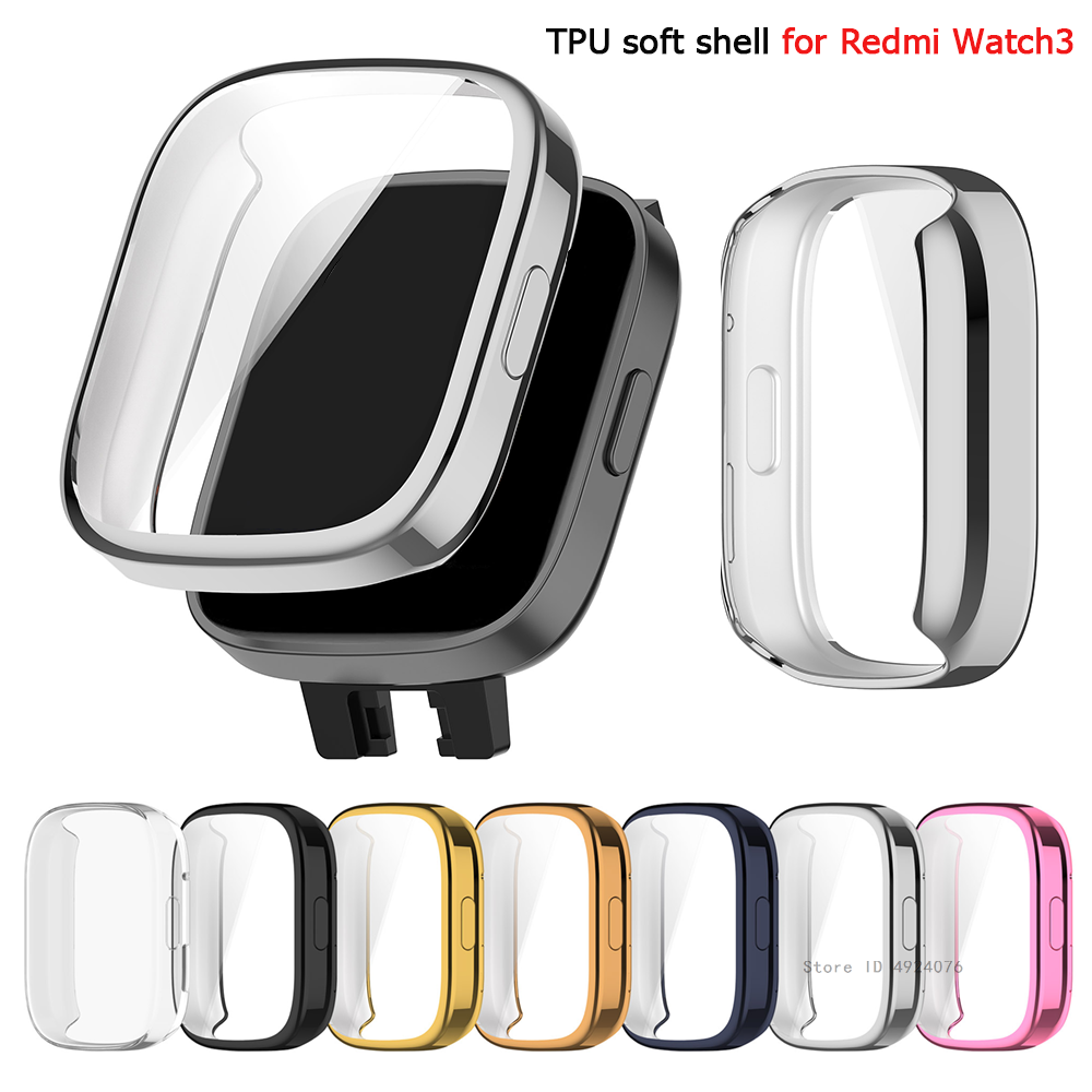 Smartwatch Watches Xiaomi - Tpu-ソフトシリコン製の時計ケース,redmiおよび3用の保護バンパー
