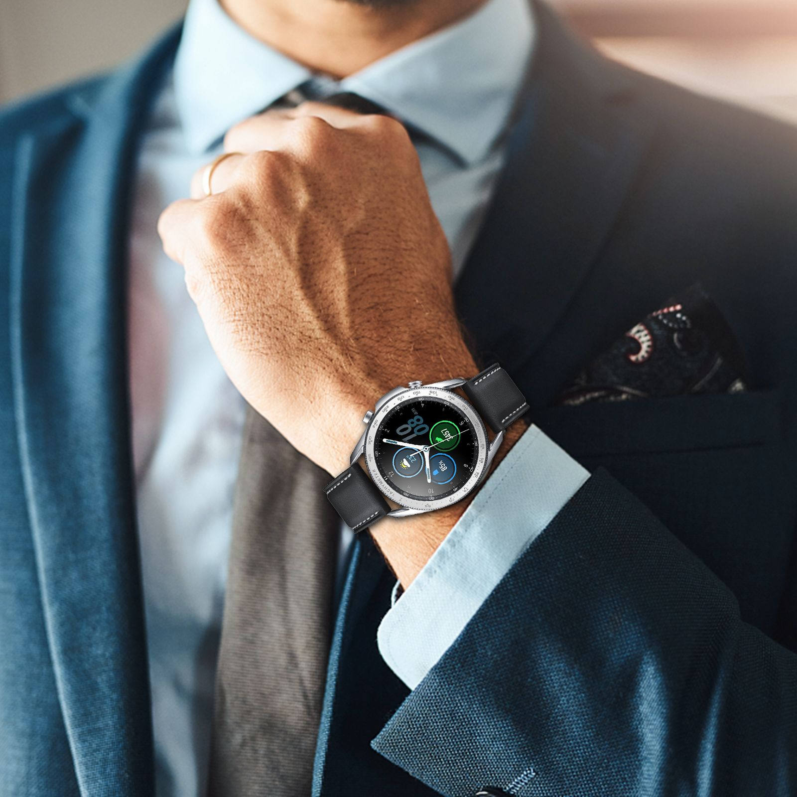 Smartwatch Ring Watches - アルミ合金製スマートウォッチフレームベゼルリングケースプロテクター スタイリッシュな防塵・防塵・傷防止 簡単取り付け・取り外し