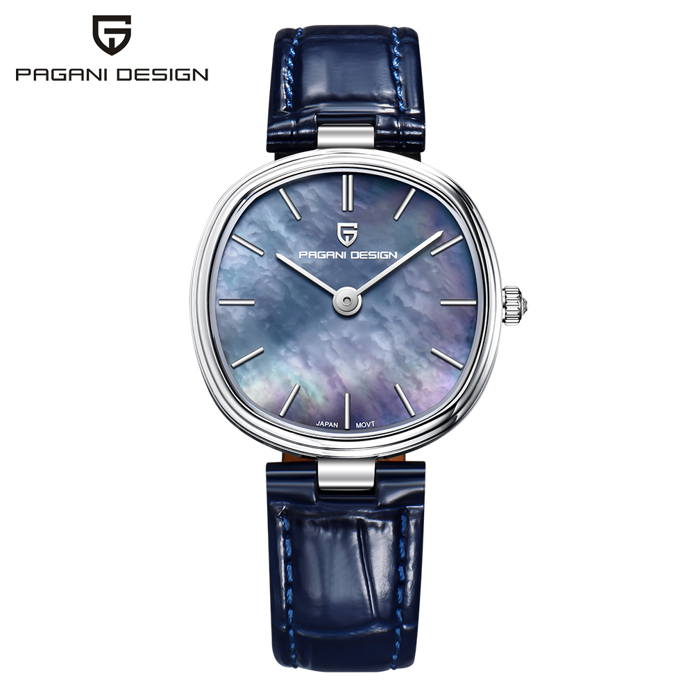 Anti-Magnetic Watch - 新しいパガーニデザインクォーツ女性腕時計シンプルな GL22 ムーブメントサファイアガラスレザーストラップ腕時計 Relojes Para Mujer