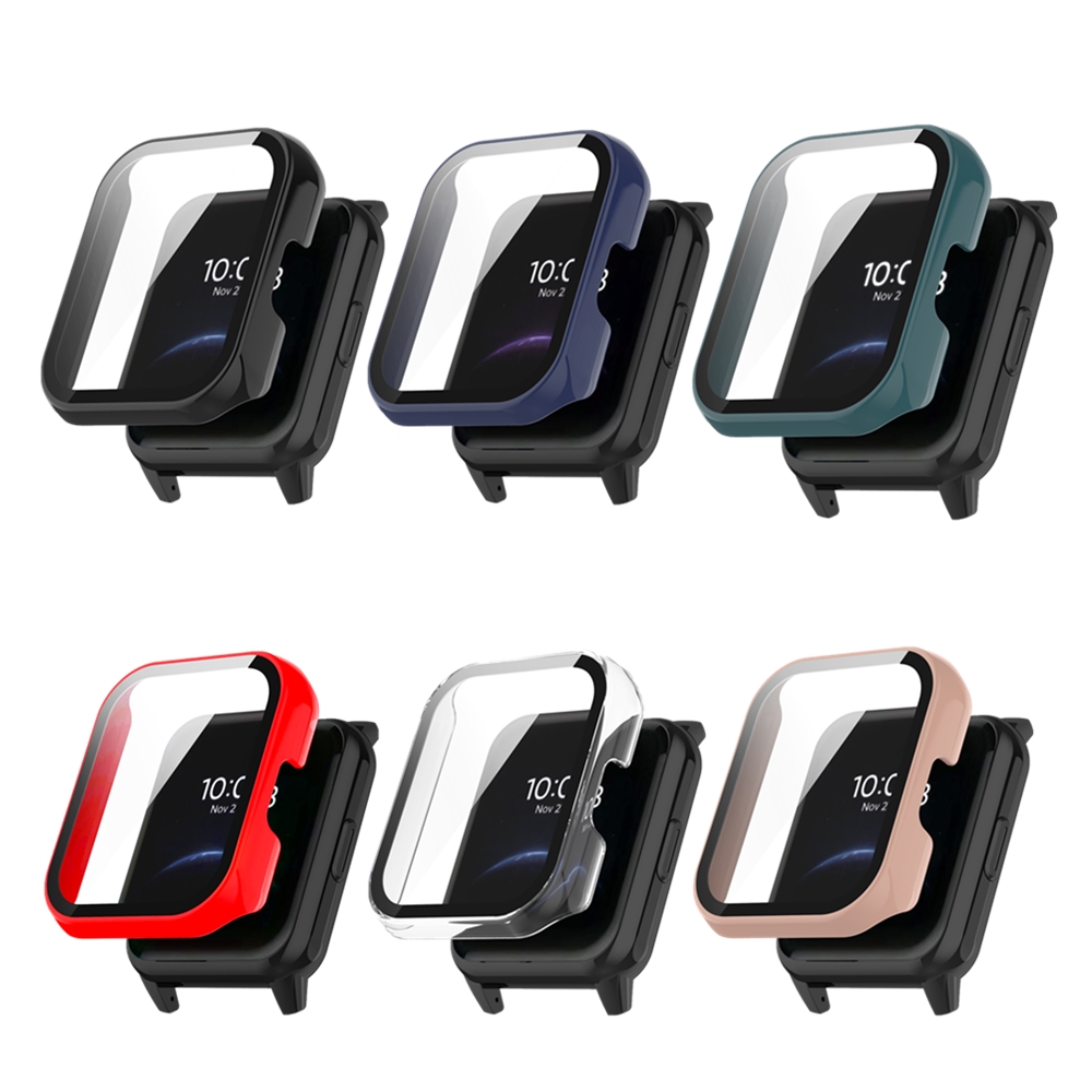 Watch S Realme - ガラス + ケースrealme腕時計2 2プロスマートウォッチアクセサリーpcオールラウンドバンパー + スクリーンプロテクターrealme