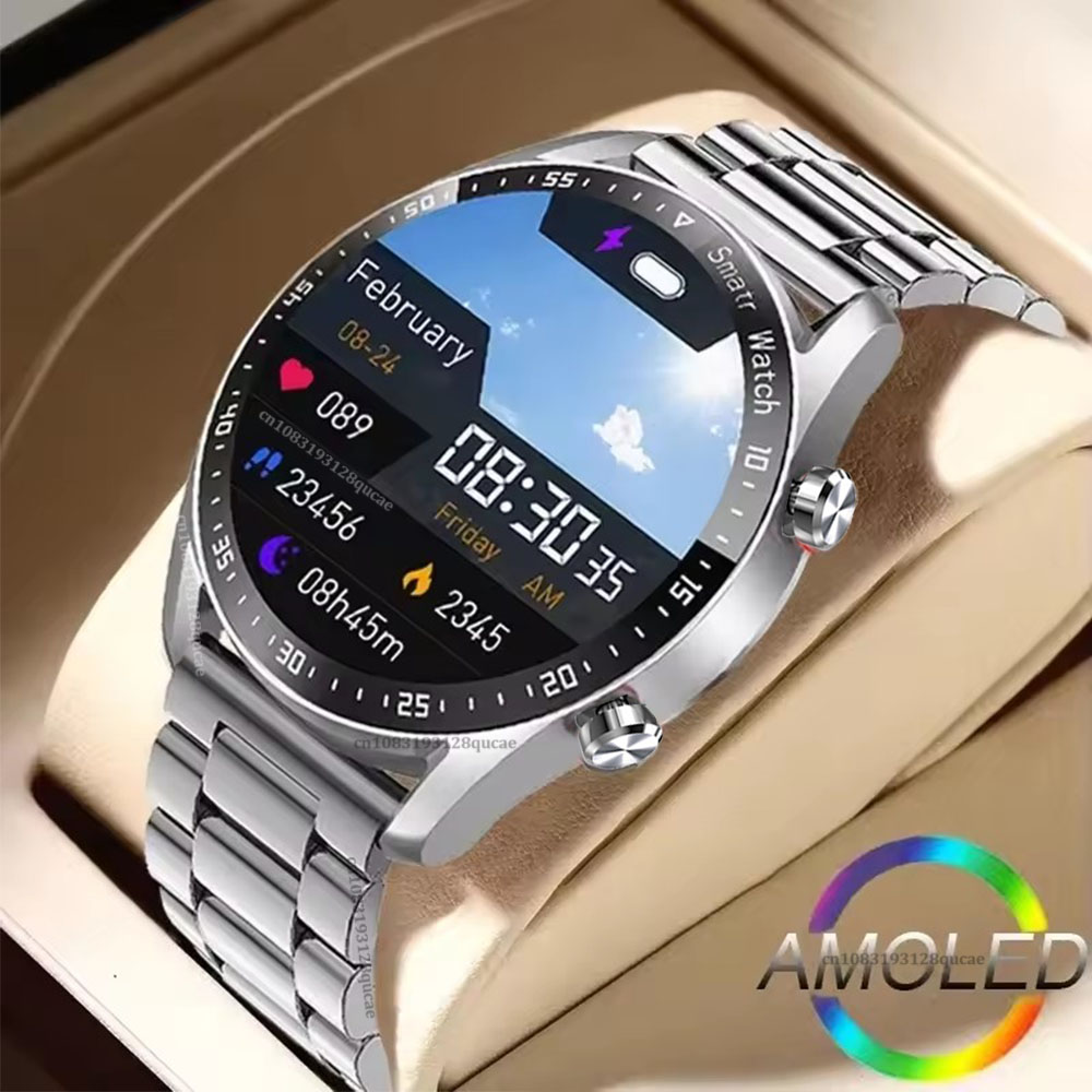 Smartwatch Square Watches For Men - 2026年 スマートウォッチ レディース メンズ AMOLEDスクリーン Bluetooth通話