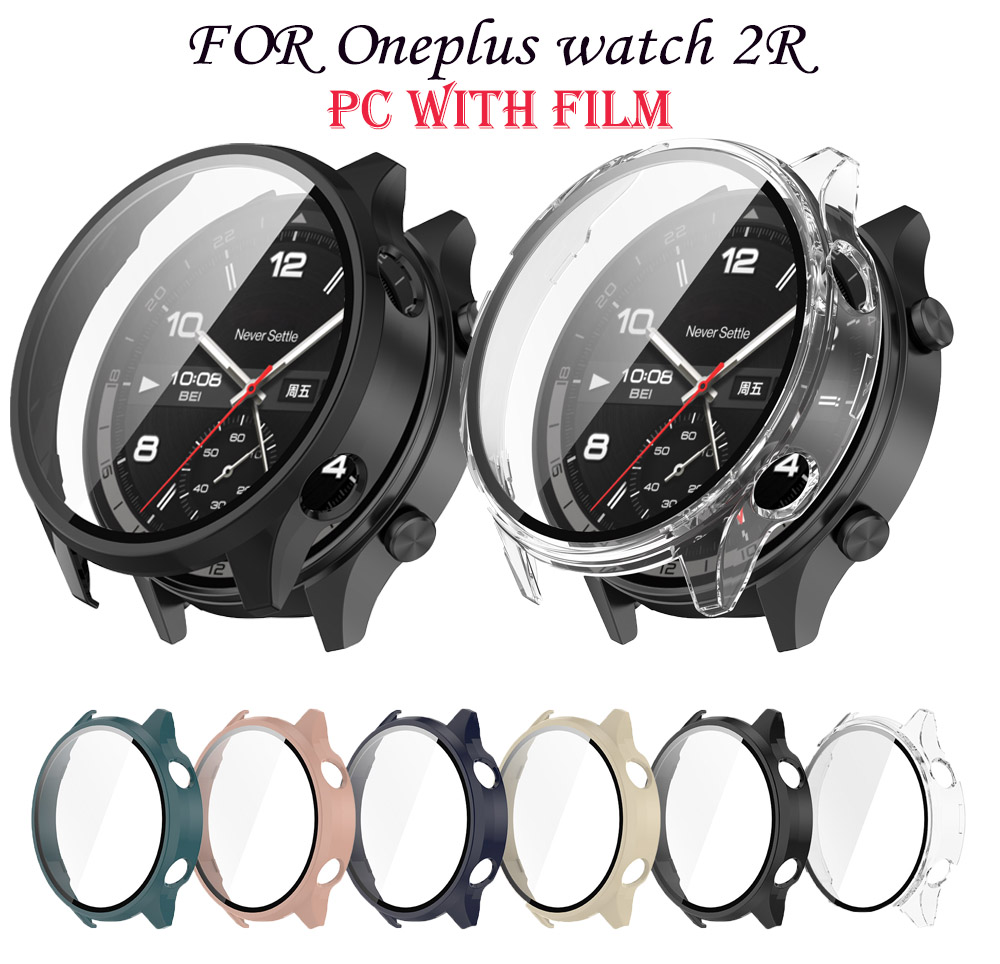 Smartwatch Oneplus Watches - PC フル保護ケース Oneplus 時計 2R バンパーハードフレームガラスフルカバレッジケースシェル時計バンドアクセサリー