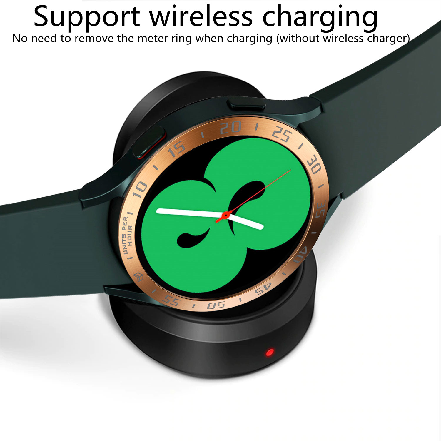 Smartwatch Ring Watches - スケールベゼル金属リングケースカバー三星銀河時計4 40ミリメートル44ミリメートル保護スマートウォッチタキメーター腕時計accessorie