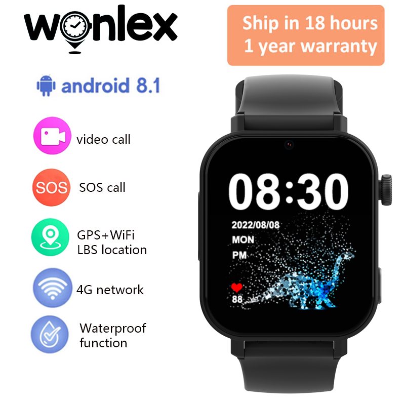 Smartwatch Digital Watches For Kids - Wonlex KT36 4Gスマートウォッチ キッズGPS WiFi位置追跡 SOSアラート