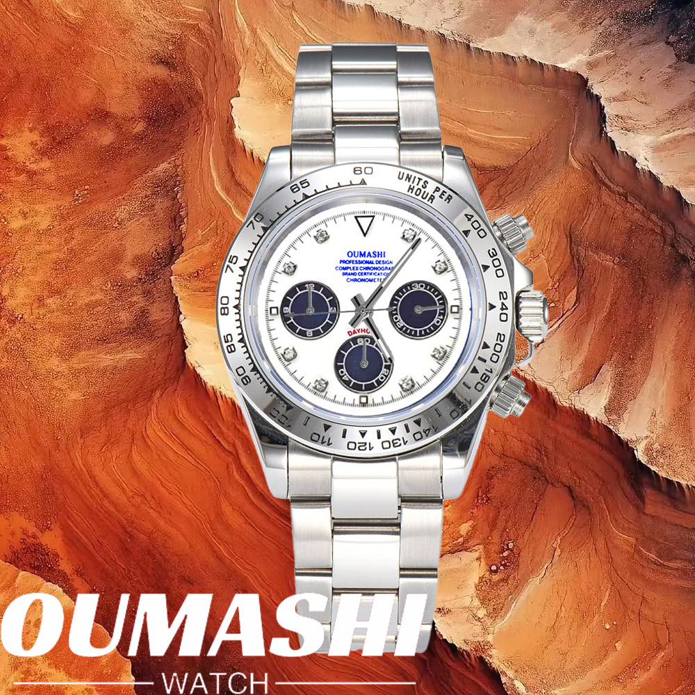 Chronograph Sport Watch - 高級VK63腕時計 サファイアガラス 316Lステンレススチール 防水仕様 VK63メンズカスタムウォッチ スポーツVK63ムーブメント搭載