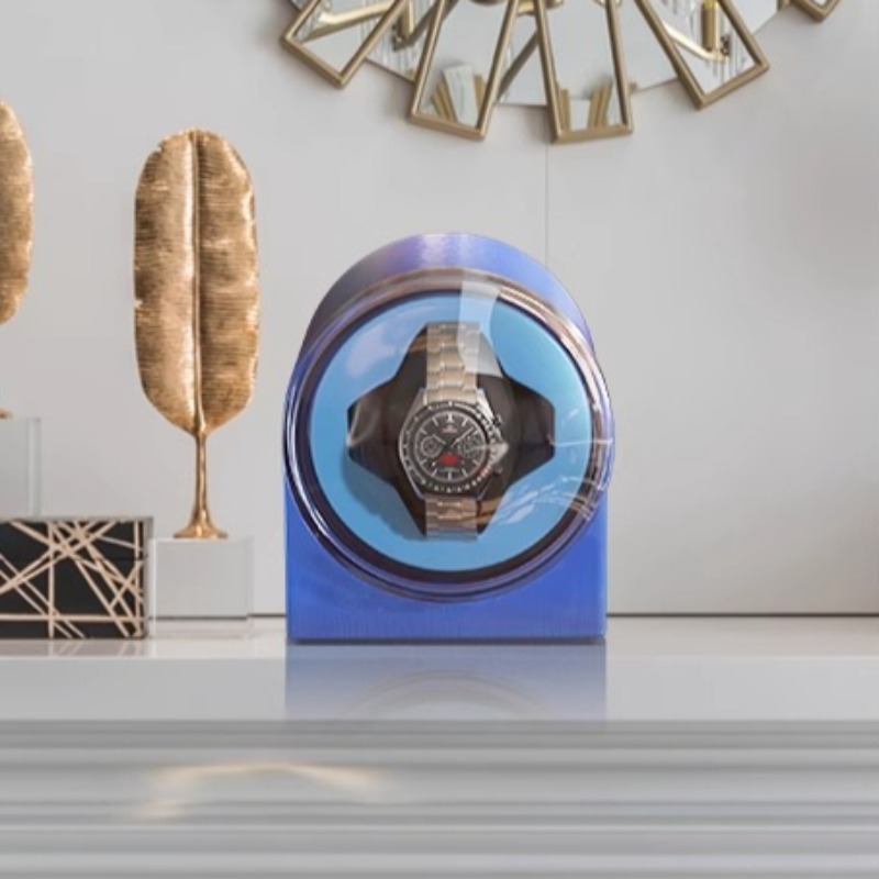 Watch Winder Single - 家庭用シングルウォッチワインダー機械式時計巻き上げ機ノイズ低減ウォッチワインダー時計時間時計収納ボックス