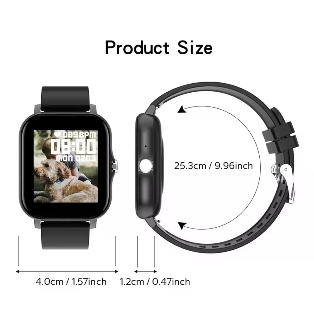 レノボ 2026 新しいフルタッチスクリーンスマートウォッチ - Smartwatch Square Watches For Men のレビューと価格