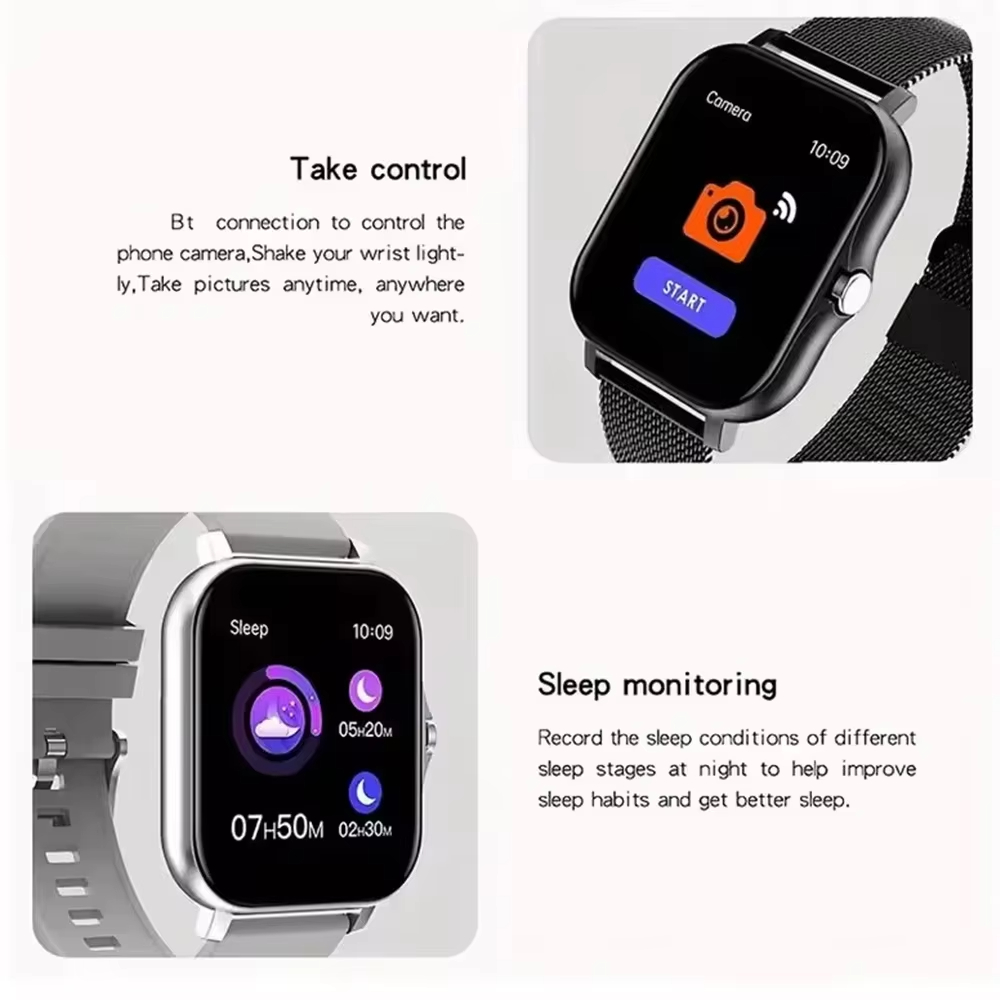 レノボ 2026 新しいフルタッチスクリーンスマートウォッチ - Smartwatch Square Watches For Men のレビューと価格