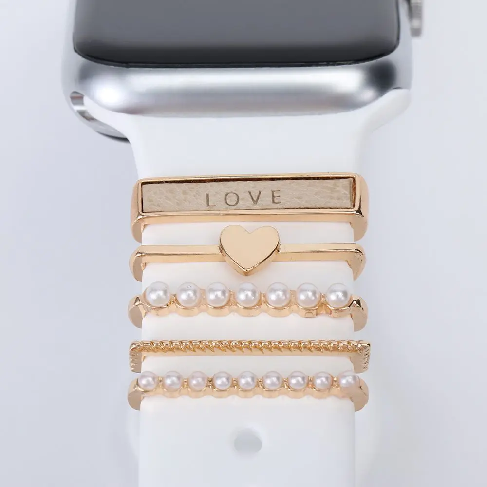 装飾的なシリコンブレスレット,あなたのアップルウォッチのため - Smartwatch Ring Watches のレビューと価格