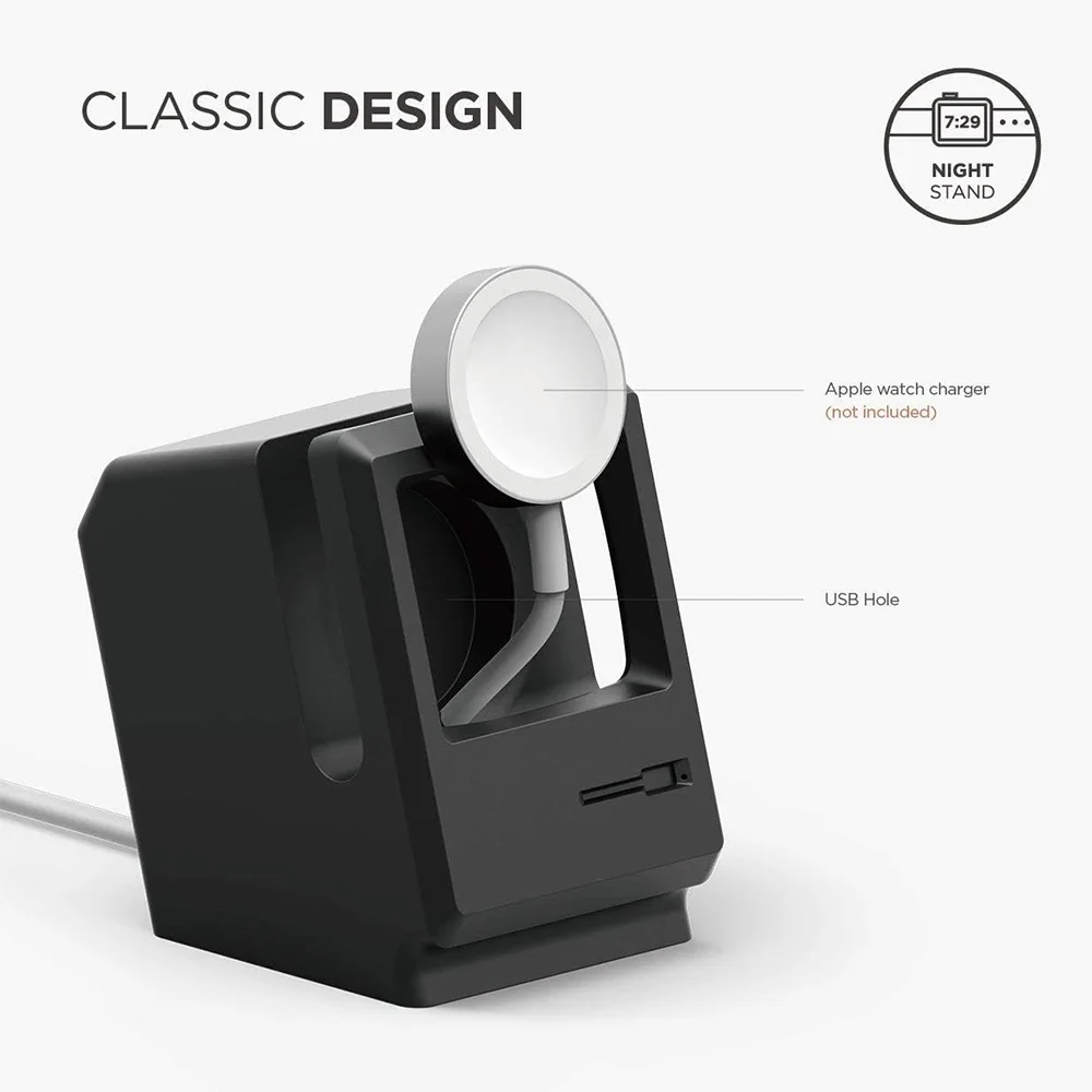 シリコーン充電器スタンド Apple Watch 7 6 5 - Watch Charging Dock のレビューと価格