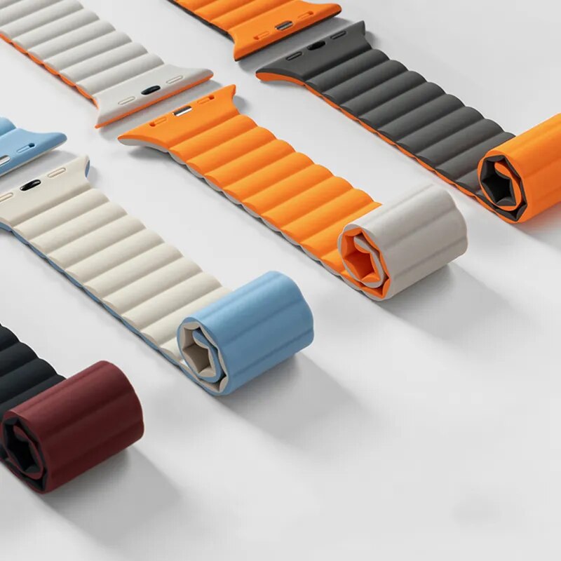 Apple Watch用磁気ストラップ,シリコンブレスレット - Smartwatch Watches For Boys のレビューと価格