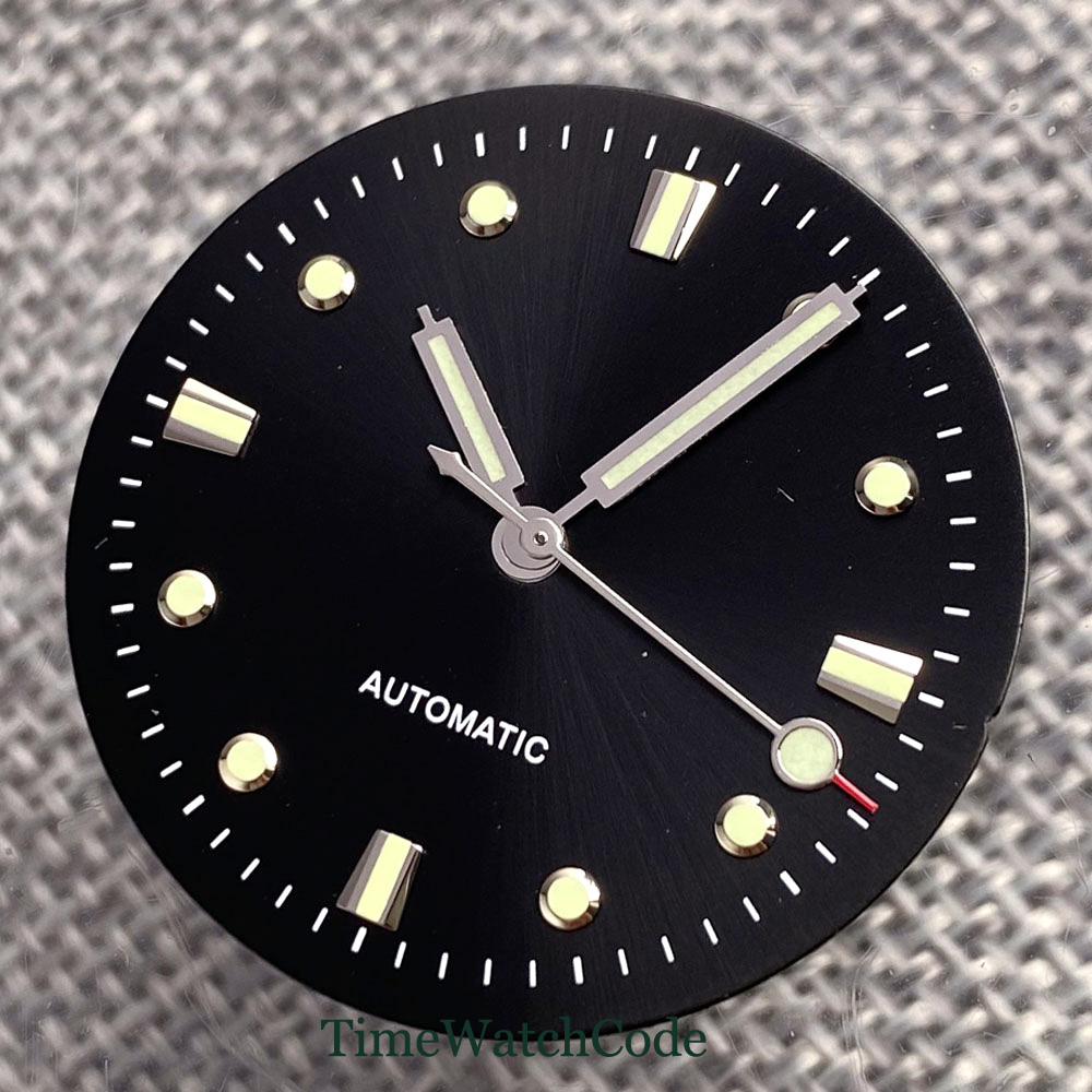 ブラックウォッチダイヤルフェイス 29mm アクセサリー 夜 - Luminous Dial Face のレビューと価格