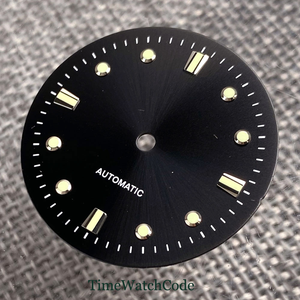 ブラックウォッチダイヤルフェイス 29mm アクセサリー 夜 - Luminous Dial Face のレビューと価格