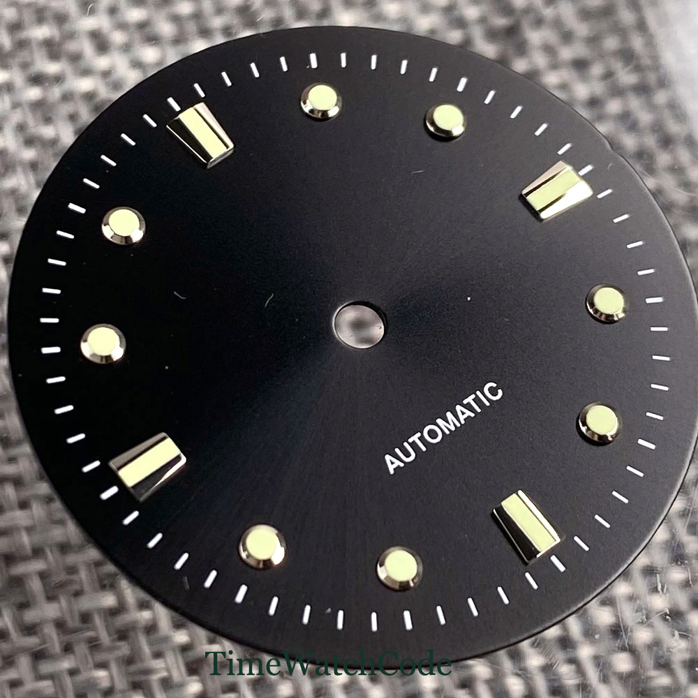 ブラックウォッチダイヤルフェイス 29mm アクセサリー 夜 - Luminous Dial Face のレビューと価格