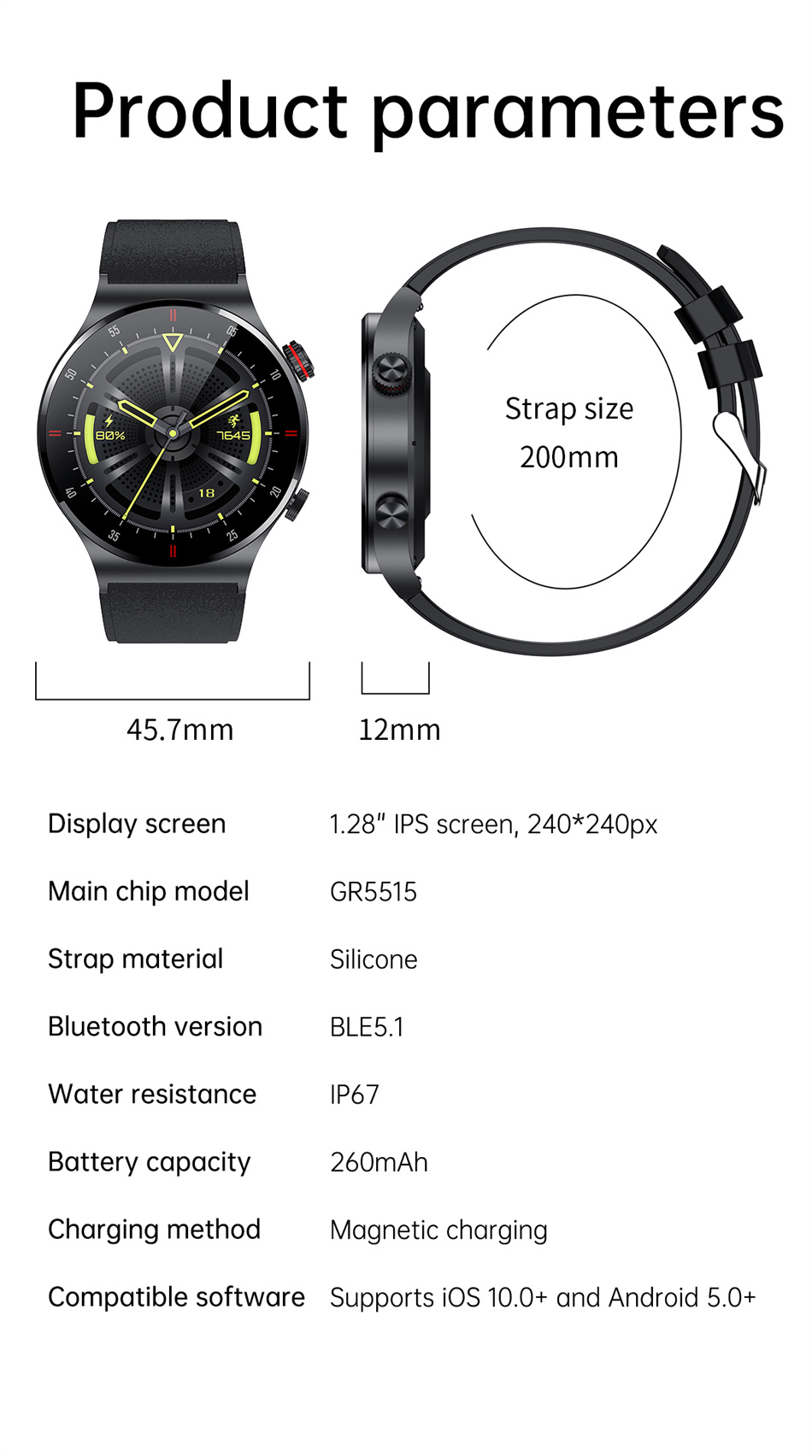 2025年ギフト スマートウォッチ メンズ 1.28インチ  - Smartwatch Oneplus Watches のレビューと価格