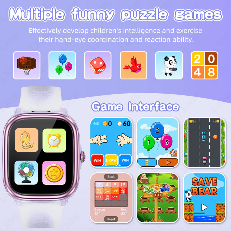 LIGE キッズスマートウォッチ 1.83 インチ心拍数睡眠 - Smartwatch Watches For Boys のレビューと価格
