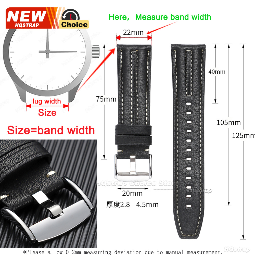 新しいバックル手作りステッチストラップ 22 ミリメートルス - Omega Watches Smartwatch のレビューと価格
