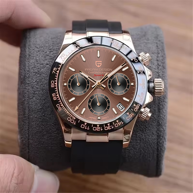 パガーニデザインメンズクォーツクロノグラフウォッチローズゴー - Chronograph Sport Watch のレビューと価格
