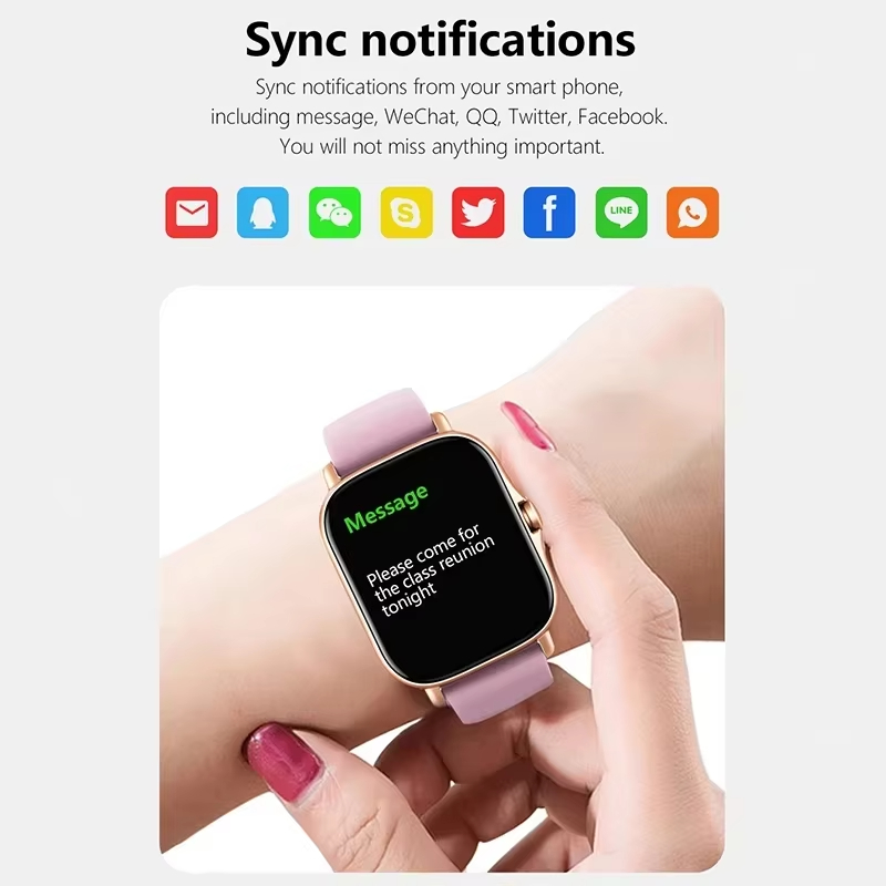 レノボ スポーツスマートウォッチ 防水フィットネストラッカー - Smartwatch Square Watches For Men のレビューと価格