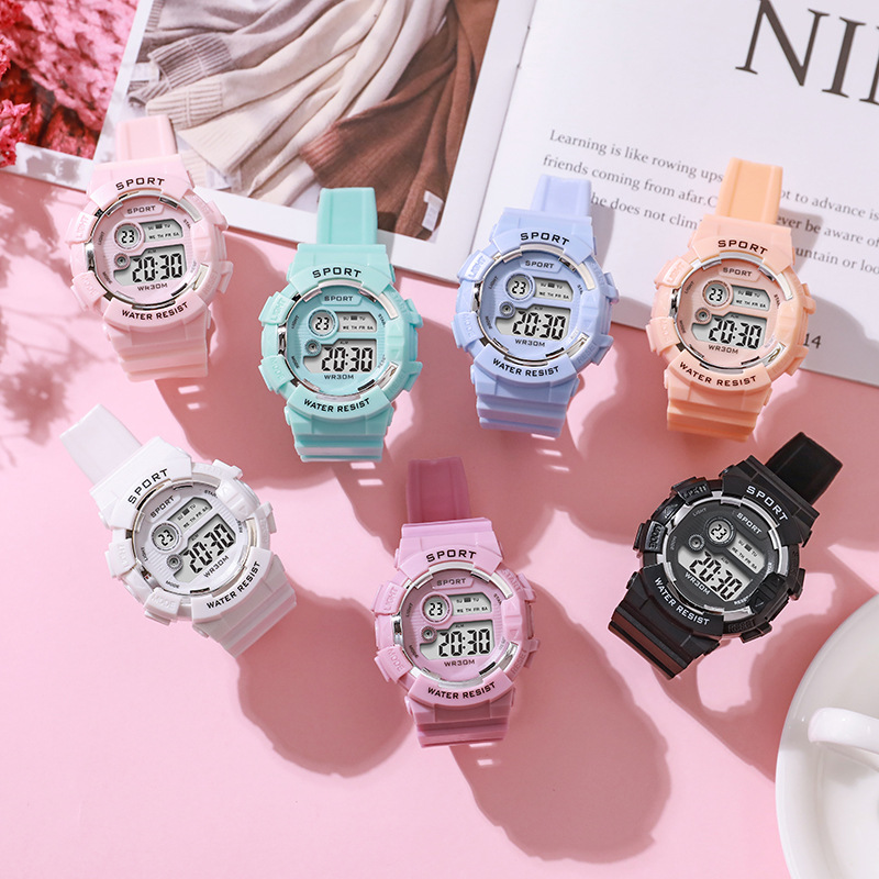 ファッションキッズ腕時計発光防水スポーツデジタル腕時計目覚ま - Smartwatch Digital Watches For Kids のレビューと価格