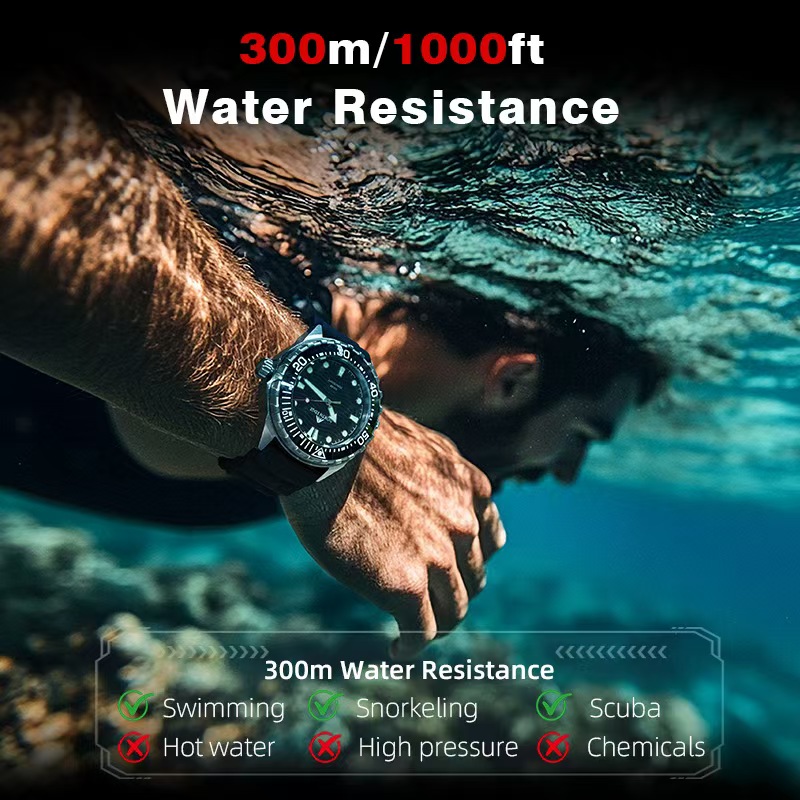 ステンレススチールダイビングウォッチ太陽エネルギー駆動クォー - Smartwatch Ring Watches のレビューと価格