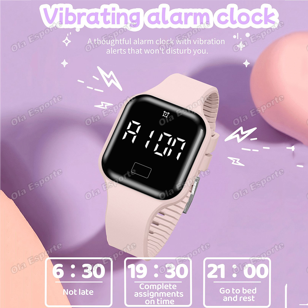 ファッションキッズスマートウォッチユニセックス LED スポ - Smartwatch Digital Watches For Girls のレビューと価格