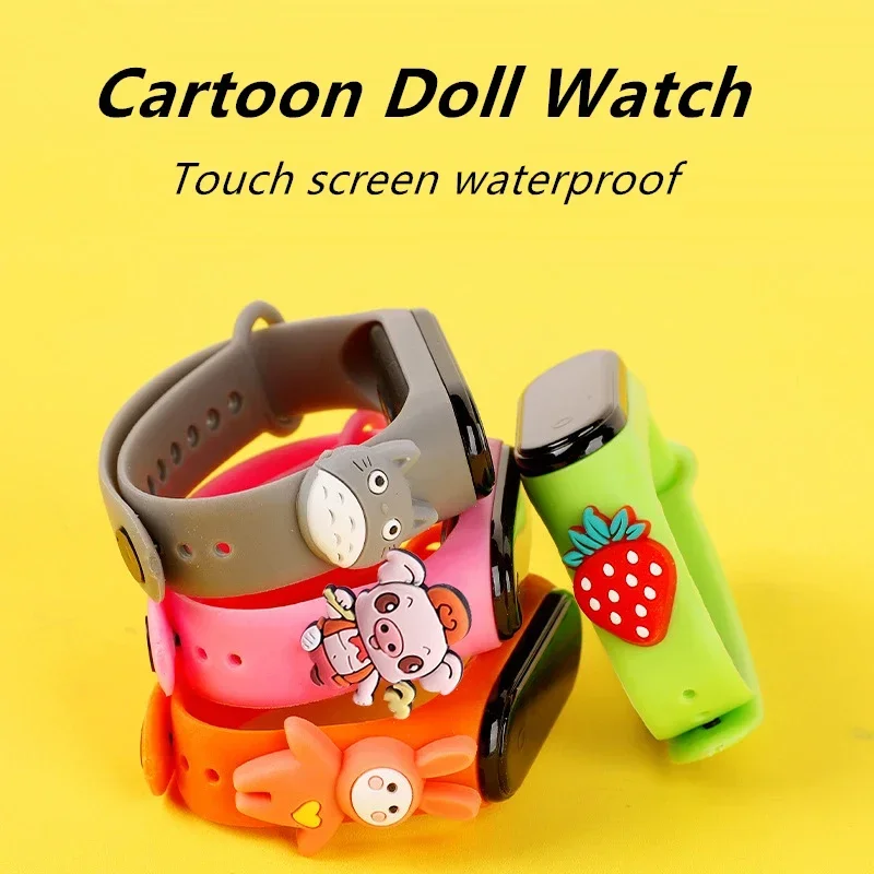 防水子供スマートタッチ Led 腕時計漫画小動物少年少女 L - Smartwatch Digital Watches For Kids のレビューと価格
