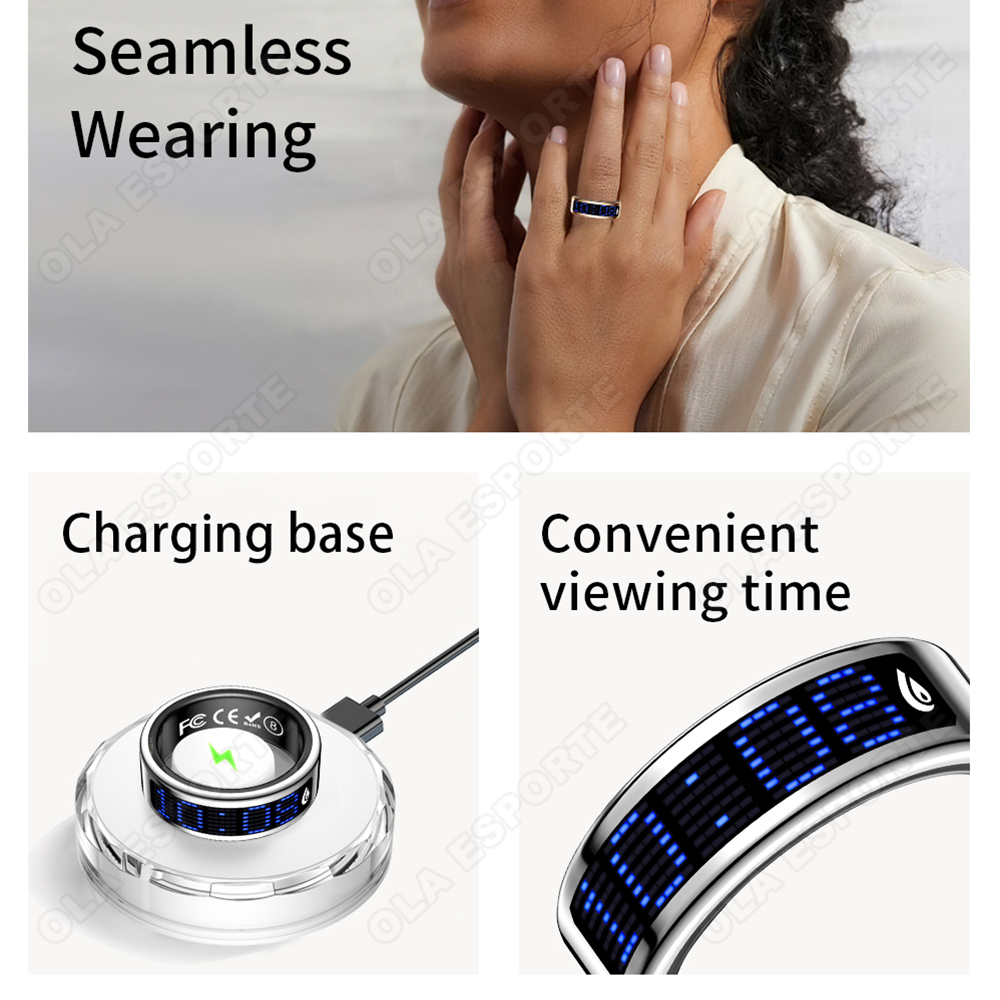 女性用ダイナミックスクリーンスマートウォッチ 防水心拍数モニ - Smartwatch Ring Watches のレビューと価格