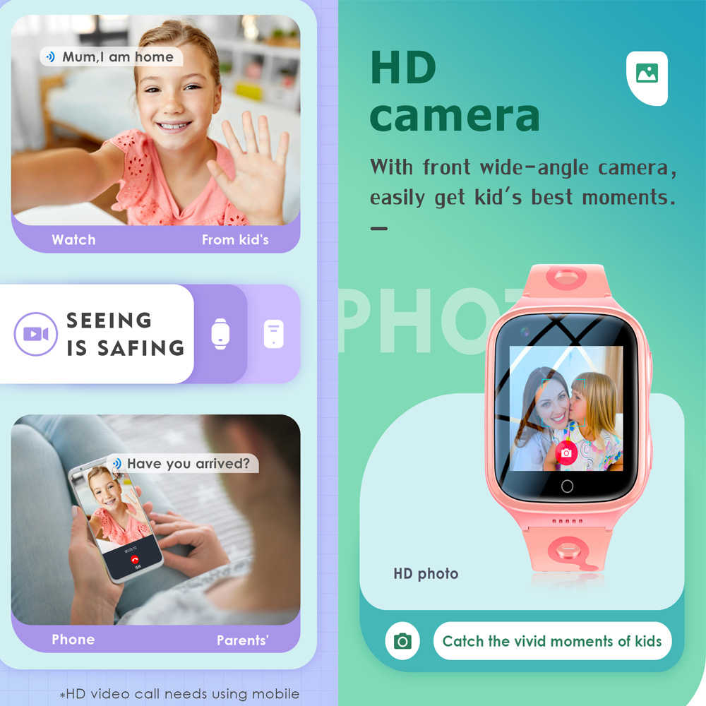 子供のための防水スマートウォッチ,4g,1000 mah,w - Smartwatch Digital Watches For Girls のレビューと価格
