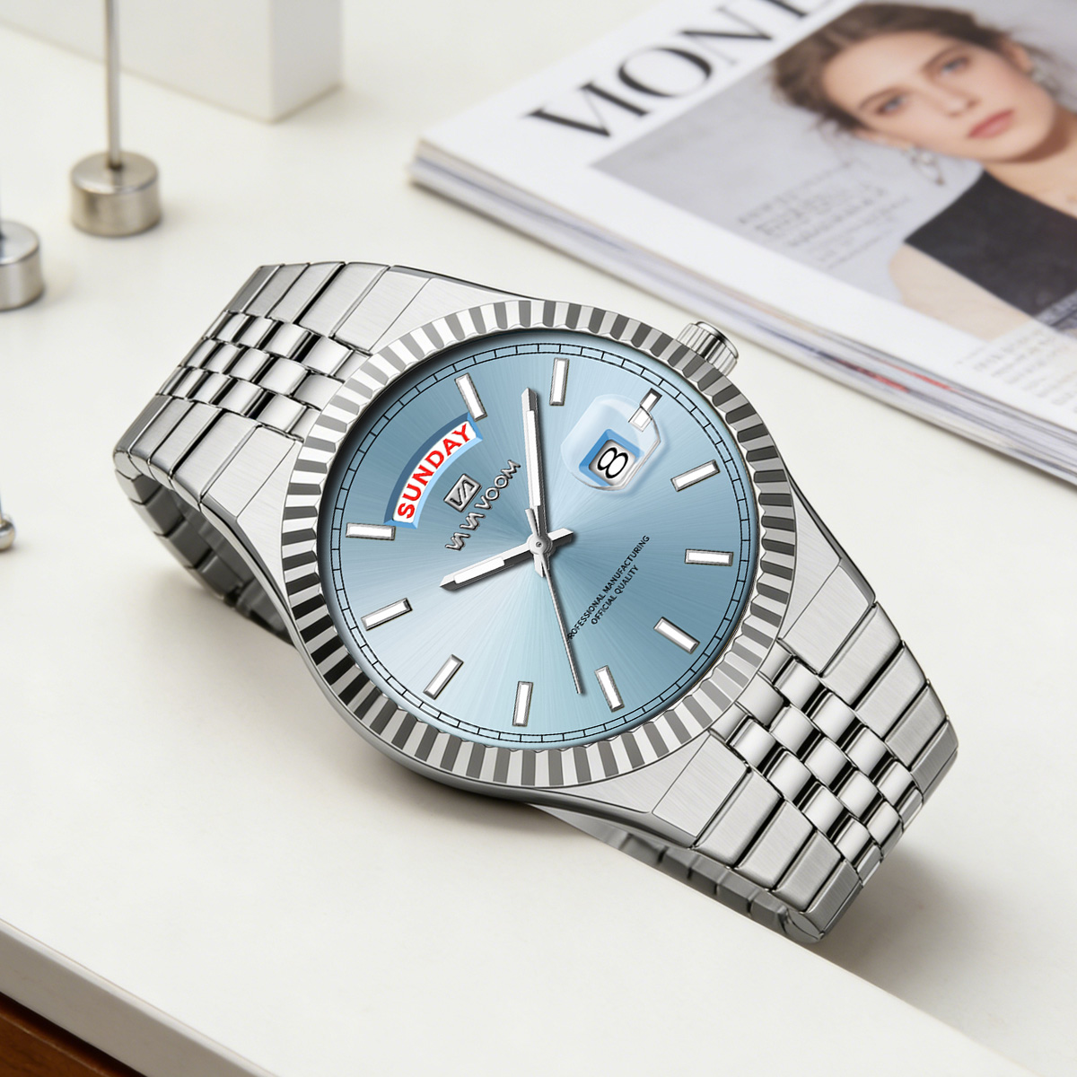 男性クォーツ時計パイロットシリーズ 40 ミリメートルゴール - Smartwatch Ring Watches のレビューと価格