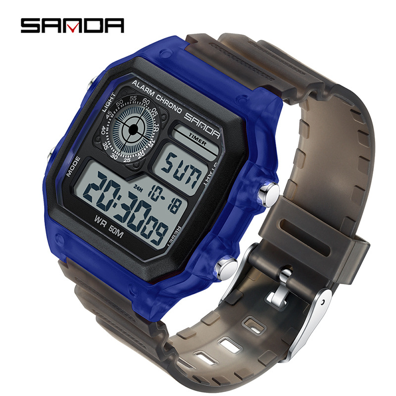 ファッションサンダトップブランドLEDデジタルスポーツクロノ - Chronograph Sport Watch のレビューと価格