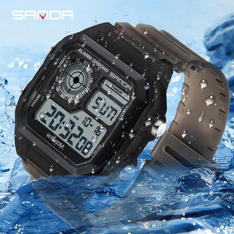 ファッションサンダトップブランドLEDデジタルスポーツクロノ - Chronograph Sport Watch のレビューと価格