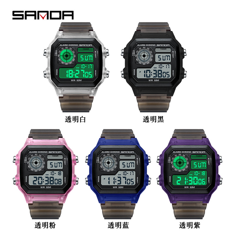 ファッションサンダトップブランドLEDデジタルスポーツクロノ - Chronograph Sport Watch のレビューと価格