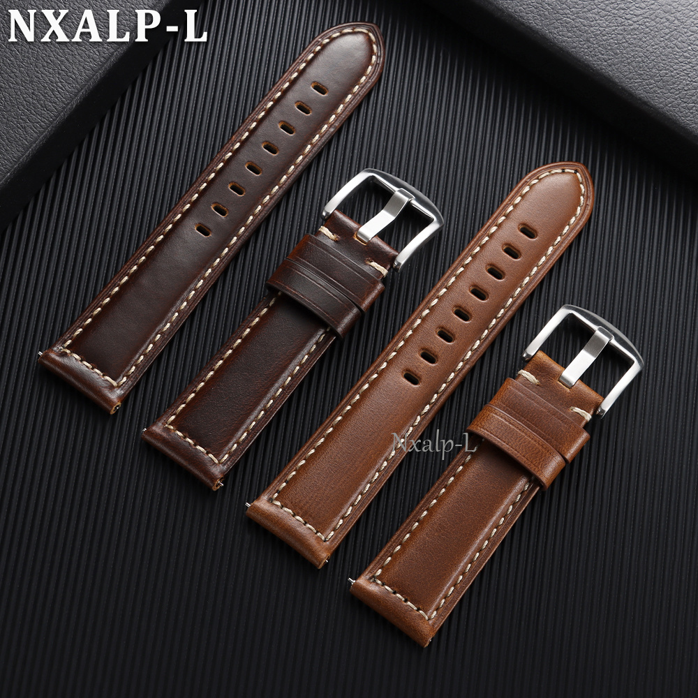 オイルワックス牛革ストラップ 18 20 ミリメートル 22 - Omega Watches Smartwatch のレビューと価格