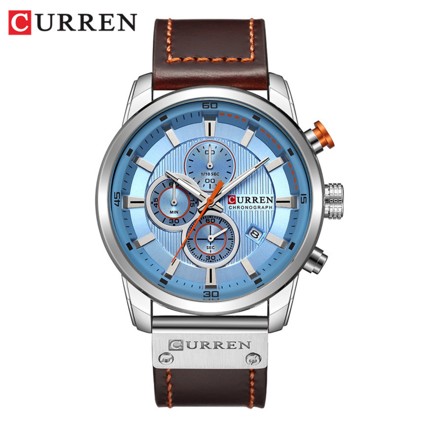 CURREN ファッション日付クォーツメンズ腕時計トップブラ - Chronograph Sport Watch のレビューと価格