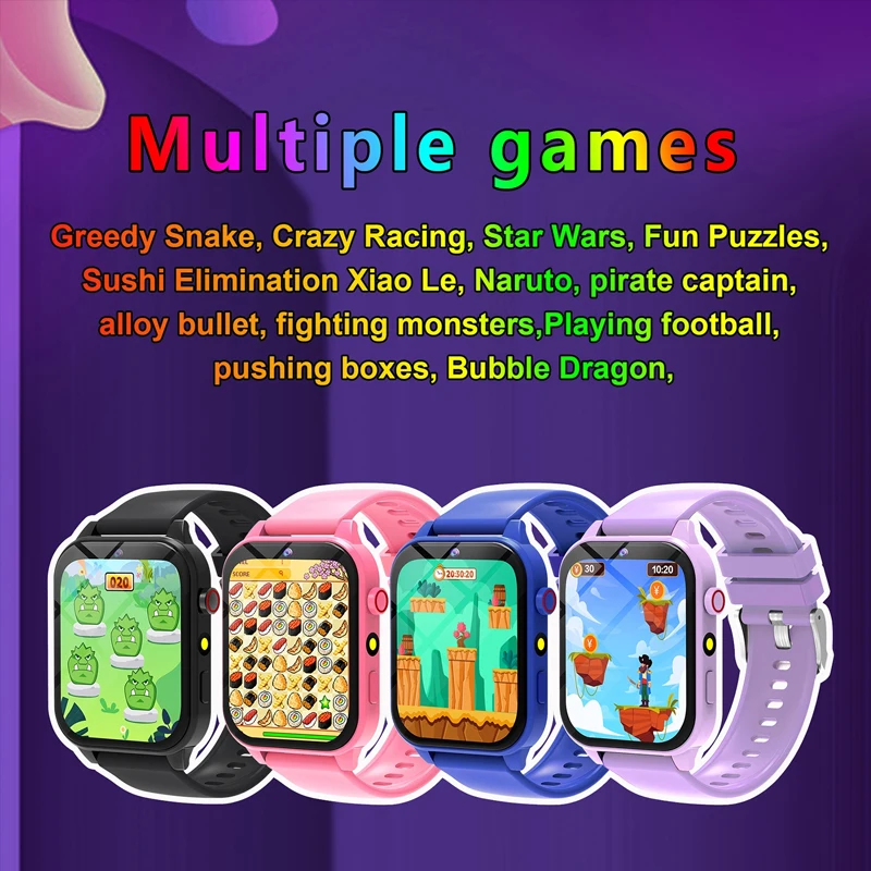 キッズゲームスマートウォッチ懐中電灯防水 HD カメラ睡眠ト - Smartwatch Digital Watches For Kids のレビューと価格