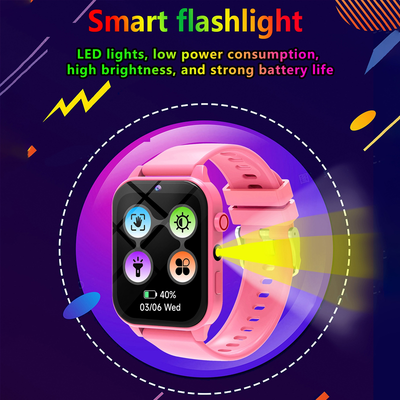 キッズゲームスマートウォッチ懐中電灯防水 HD カメラ睡眠ト - Smartwatch Digital Watches For Kids のレビューと価格
