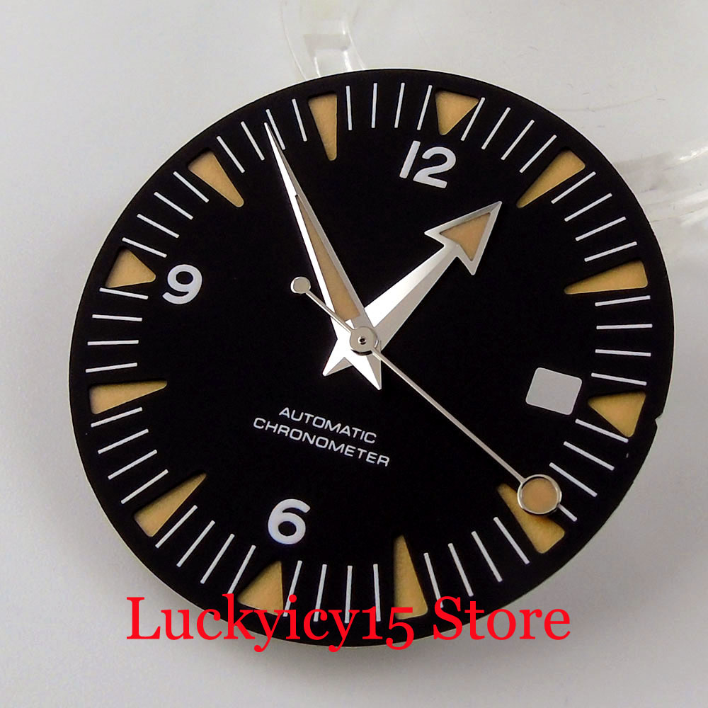31mm サンドイッチダークブルーブラックウォッチフェイスダ - Luminous Dial Face のレビューと価格
