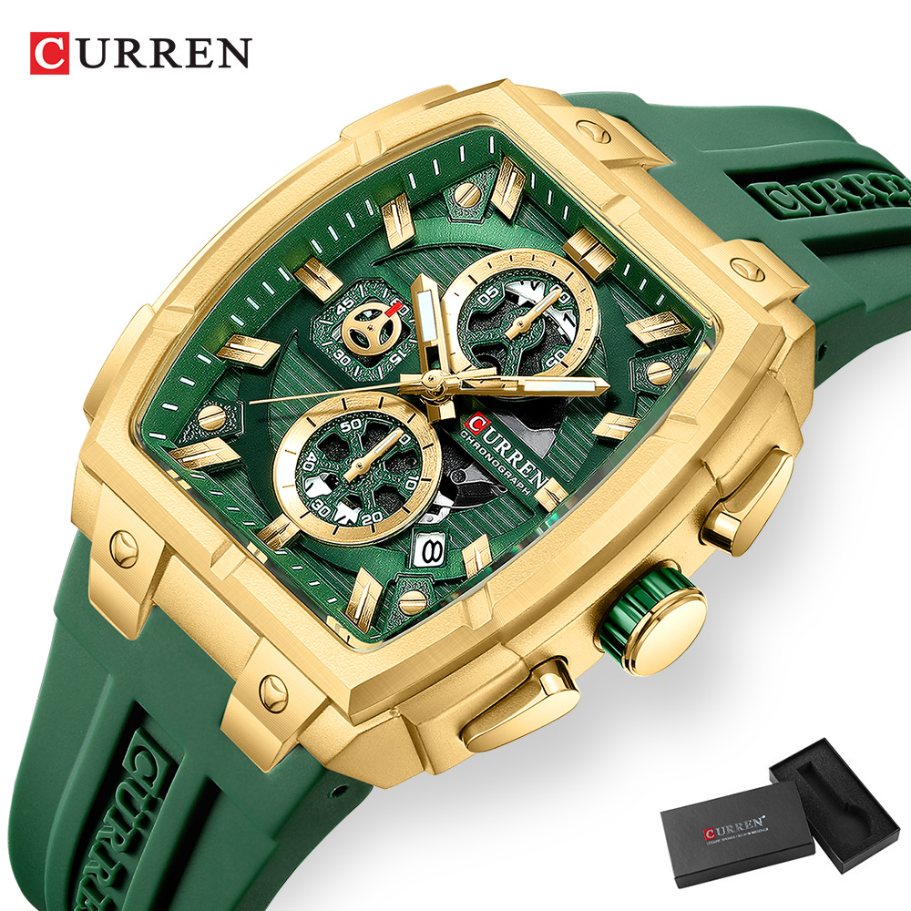 CURREN 高級ヴィンテージ腕時計 メンズ スポーツ クロ - Chronograph Sport Watch のレビューと価格