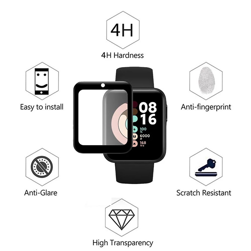 Redmi Watch 3 Active用強化ガラス,9Dク - Smartwatch Watches Xiaomi のレビューと価格