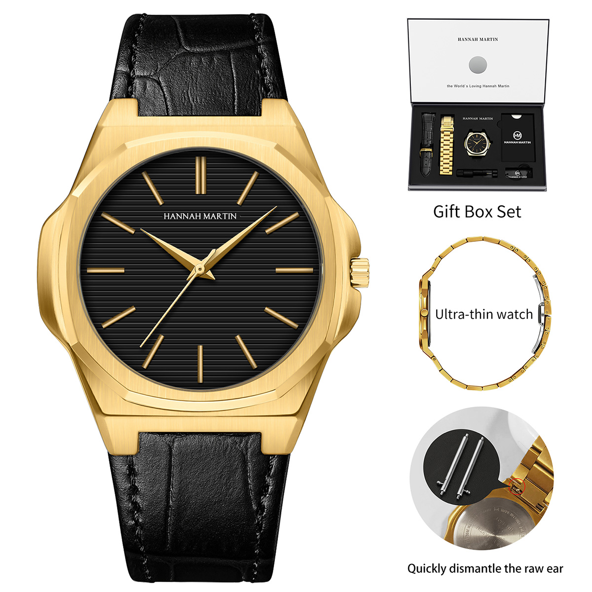 女性ギフトウォッチ 40mm ダイヤル 軽量ケース レザー& - Anti-Magnetic Watch のレビューと価格